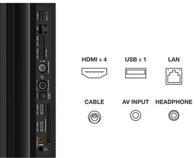 TCL 75'' QLED860 4K LED älytelevisio (2022)