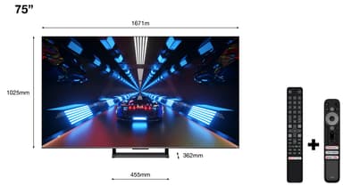 TCL 75'' QLED860 4K LED älytelevisio (2022)