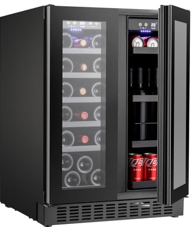 Temptech viinikaappi SOM2DX60DRB (musta)