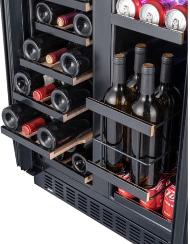 Temptech viinikaappi SOM2DX60DRB (musta)