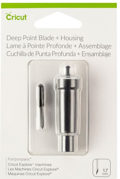 Cricut Explore/Maker Deep Point veitsi + kotelo