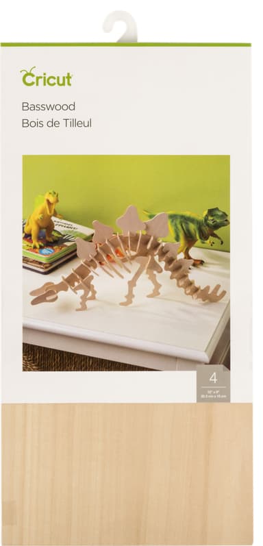 Cricut puulevy 15 x 30 cm (amerikanlehmus, 4 kpl)