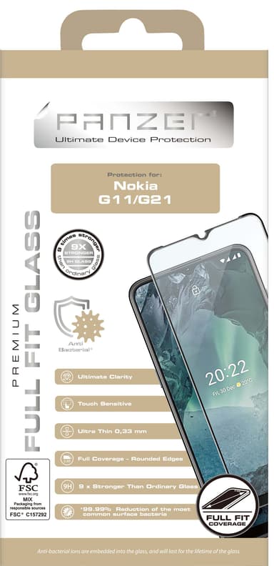 Panzer Tempered Nokia G11/G21 näytönsuoja