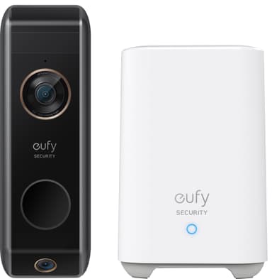 Eufy 2K Dual Cam video-ovikello + Eufy Security HomeBase 2