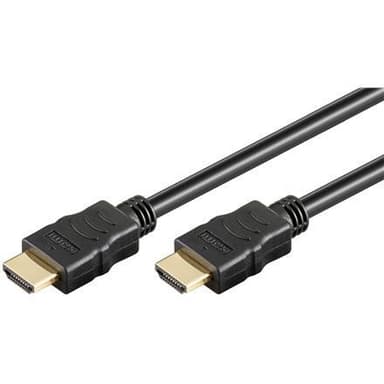 Goobay High Speed HDMI-kaapeli Ethernet 69122 mustalla, HDMI-HDMI, 0,5 m