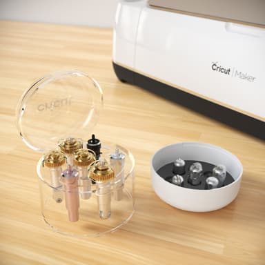 Cricut konetyökalujen säilytysrasia