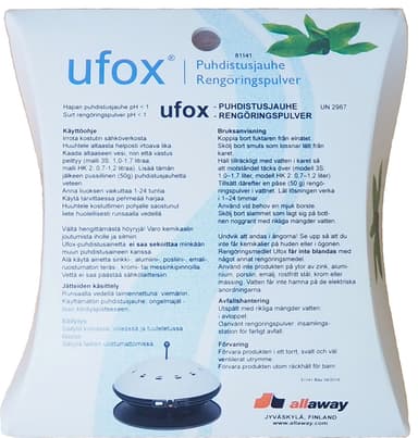 Ufox puhdistusjauhe 81141 (2 kpl 50 g pakkauksia)