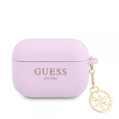 Guess AirPods Pro Kuori Flower Print & Gold Hook Sininen