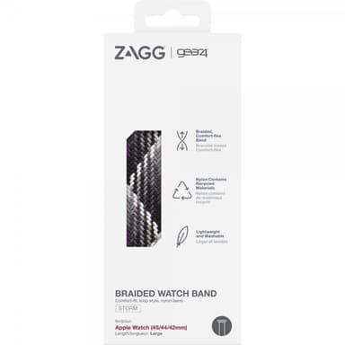 Gear4 Apple Watch 42/44/45mm/Apple Watch Ultra Ranneke Braided Watch Band Large Storm