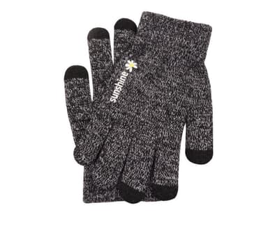 Fingervantar med touch och antislip Grå (M)