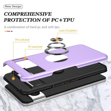 Google Pixel 8 Pro sormenrengasjalustan hybridikotelo