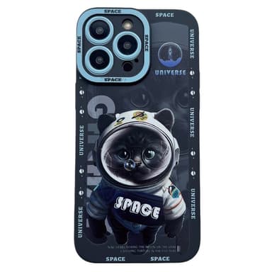 TPU-puhelinkotelon suojakuori iPhone 15 Plus Case Catille - Musta