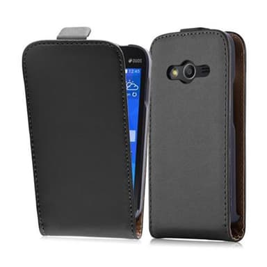 Samsung Galaxy ACE 4 Suojakuori Lompakkokotelo (Musta)