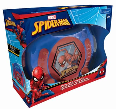 SpiderMan Kannettava CD-soitin, jossa on 2 Sing Along -mikrofonia