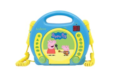 Peppa Pig Kannettava CD-soitin, jossa on 2 Sing Along -mikrofonia