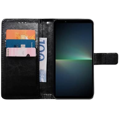 Lompakkokotelo 3-kortti Sony Xperia 5 V - Musta