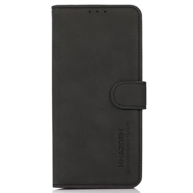 SKALO Motorola Moto G14 KHAZNEH Lompakkokotelo PU-nahasta - Musta