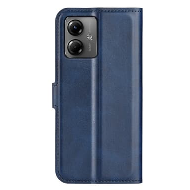 SKALO Motorola Moto G14 Premium Wallet Lompakkokotelo - Sininen