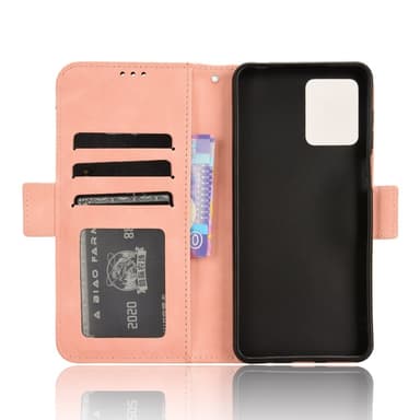 SKALO Motorola Moto G14 6-lokeroa Lompakkokotelo - Pinkki