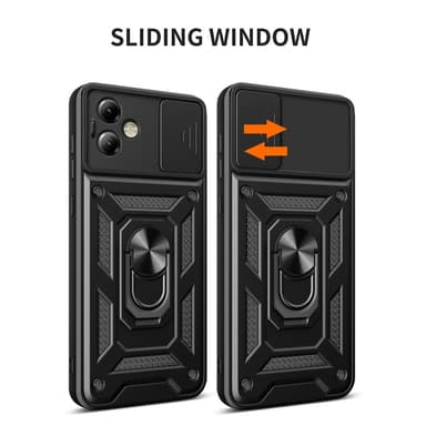 SKALO Motorola Moto G14 Armor hybridi metallirengas kameran liukusäädin - - Kulta