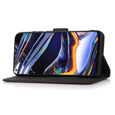 SKALO Motorola Moto G14 KHAZNEH Lompakkokotelo PU-nahasta - Musta