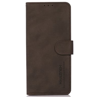 SKALO Motorola Moto G14 KHAZNEH Lompakkokotelo PU-nahasta - Ruskea