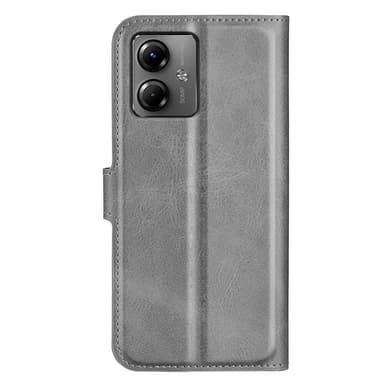 SKALO Motorola Moto G14 Premium Wallet Lompakkokotelo - Harmaa