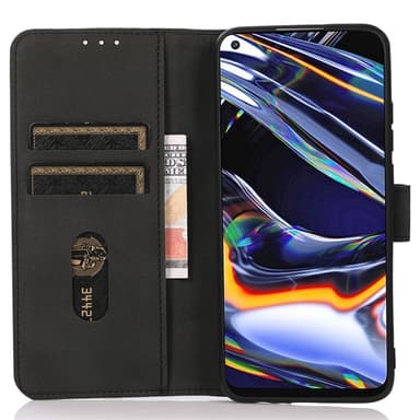SKALO Motorola Moto G14 KHAZNEH Lompakkokotelo PU-nahasta - Musta