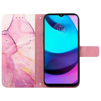 SKALO Motorola Moto G14 Marmori 3D Lompakkokotelo