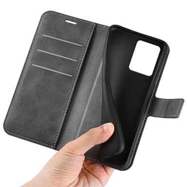 SKALO Motorola Moto G14 Premium Wallet Lompakkokotelo - Harmaa