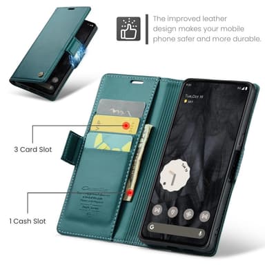 CASEME Retro Lompakkokotelo Pixel 8 Pro
