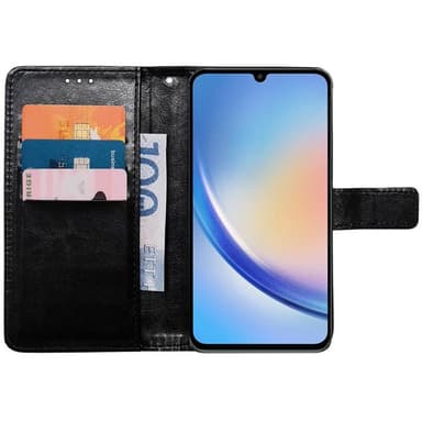 Lompakkokotelo 3-kortti Samsung Galaxy A05s - Musta