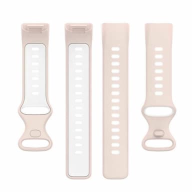 Twin urheilu kellon ranneke Fitbit Charge 6 - Vaaleanpunainen/valkoine