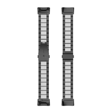 kellon ranneke ruostumatonta terästä Fitbit Charge 6 - Musta/hopea