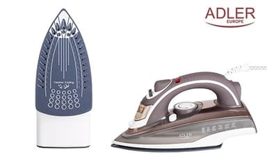 Adler AD 5030 silitysrauta, 3000W - beige/valkoinen