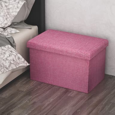 Taitettava penkki 49x30x30 cm Jakkara (vaaleanpunainen)