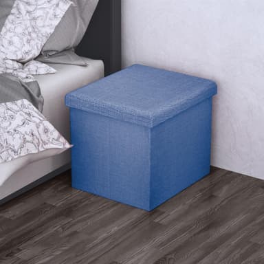 Kokoontaittuva Jakkara 38x38x38cm Istuintuoli (sininen)