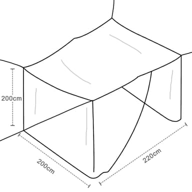 Hyttysverkko suojaa hyttysiä (valkoinen)