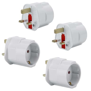 4x Sovitin Travel muunnin Converter (uk tyyppi g-eu)
