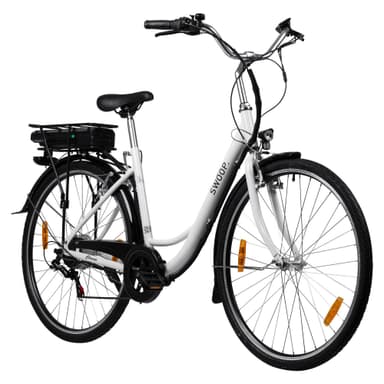 Swoop Sähköpyörä Classic, naisten 28"" valkoinen