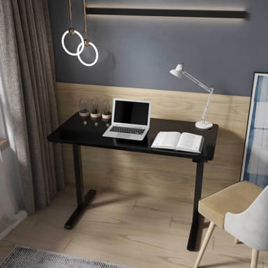 Lykke sähköpöytä M100, musta, 120 x 60 cm