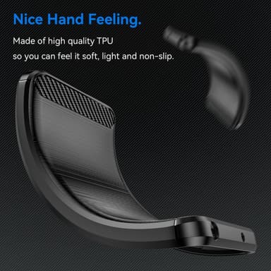 SKALO Google Pixel 8 Pro Armor Carbon Iskunkestävä TPU suojakuori - Musta