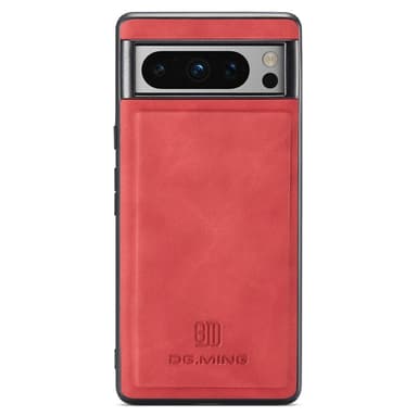 DG.MING Google Pixel 8 Pro Premium PU-nahka Hybridi Suojakuori - Punainen