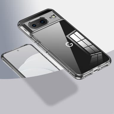 SKALO Google Pixel 8 TPU Clear Hybridi Suojakuori - Läpinäkyvä