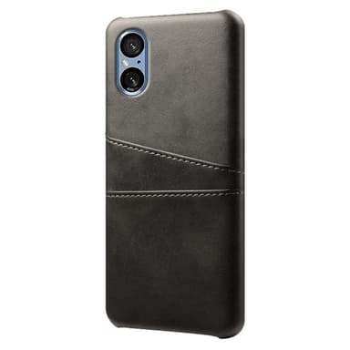 SKALO Sony Xperia 5 V PU-nahkainen Korttikotelo - Musta