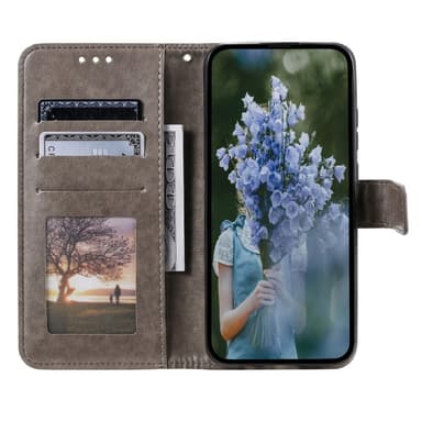 SKALO Google Pixel 8 Mandala lompakkokotelo - Harmaa