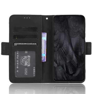 SKALO Google Pixel 8 6-lokeroa Lompakkokotelo - Musta
