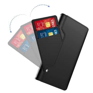 SKALO Google Pixel 8 Kortinhaltijan peililompakko - Musta
