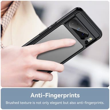 SKALO Google Pixel 8 Pro Väri Puskurin Suojakuori - Musta