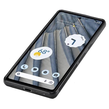 SKALO Google Pixel 8 LC.IMEEKE Carbon Fiber PU-nahkakuori - Musta